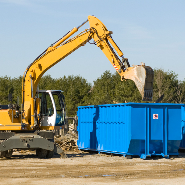 what happens if the residential dumpster is damaged or stolen during rental in Rock Glen PA